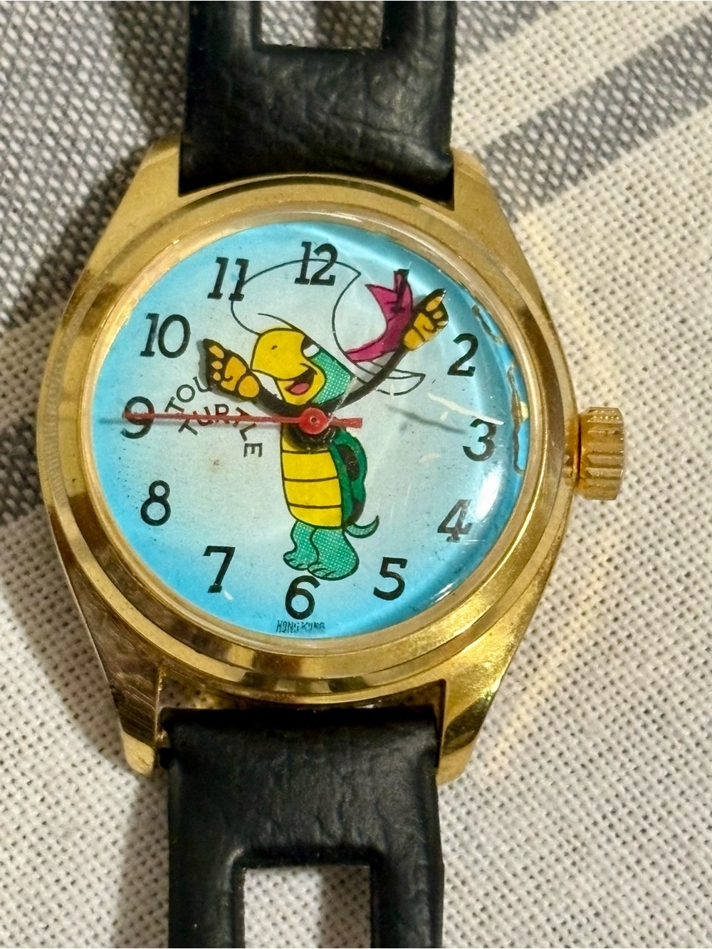 Vintage 60's Quick Draw Touché Turtle Watch /Working Hanna Barbera Rare